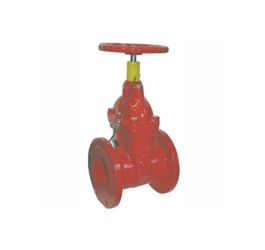 Fire-specific signals resilient seated gate valve